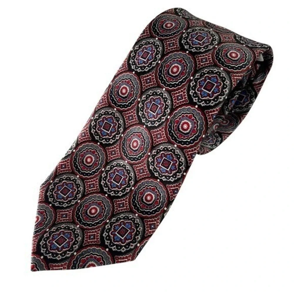 Pierre Cardin Necktie Medallion Pattern 100% Polyester Tie‎ Men's Fashion Formal
